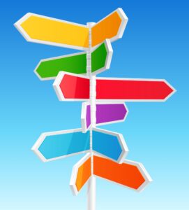 Directional Flags Post