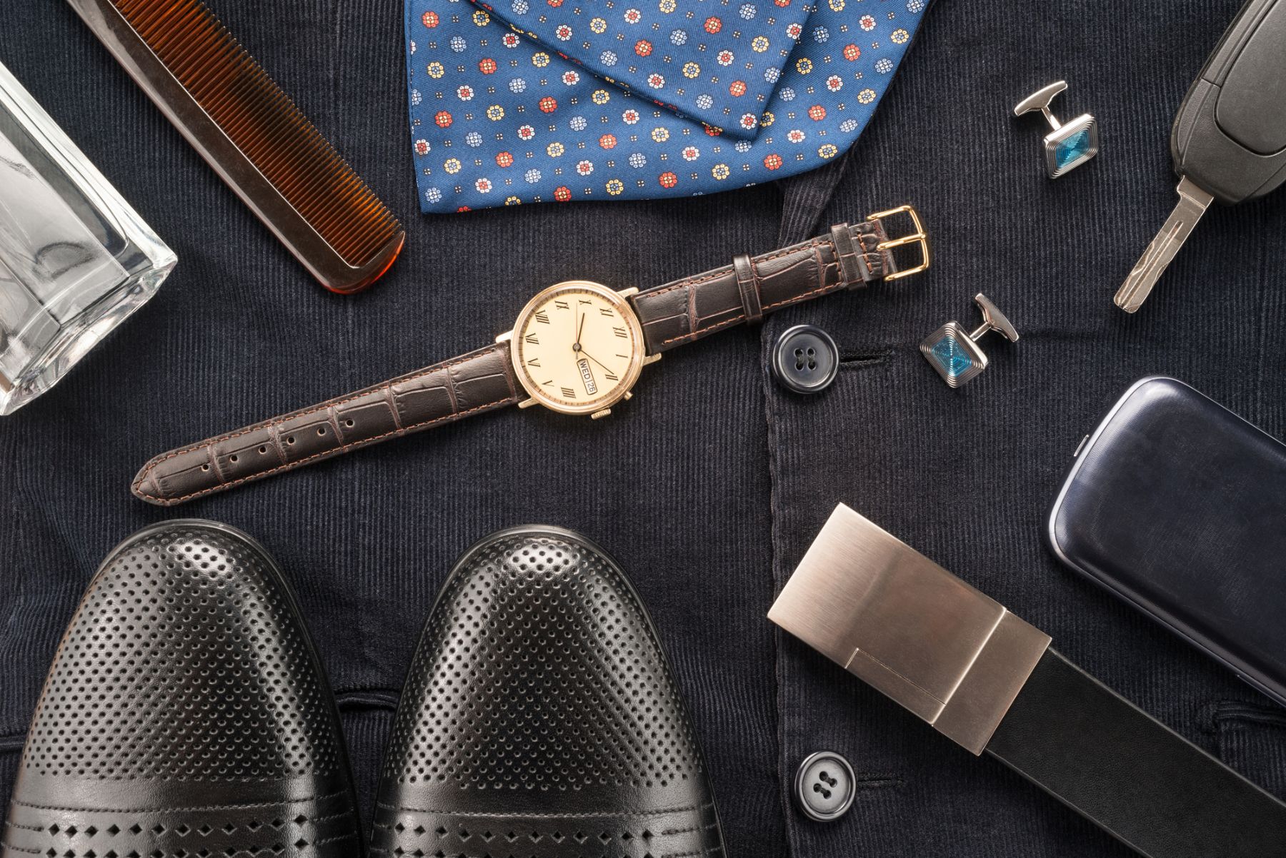 Man's shoes and accessories