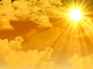 sun shining day