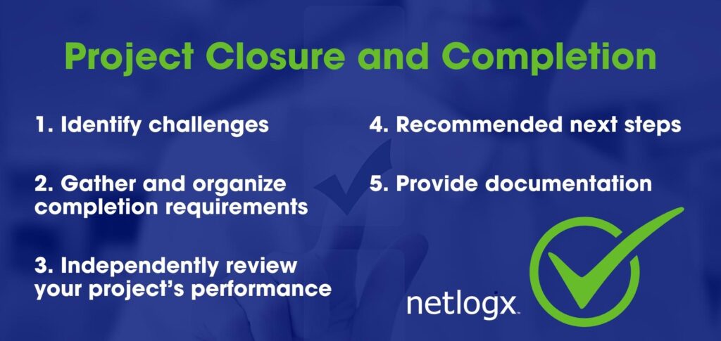 Project Closure and Completion graphic