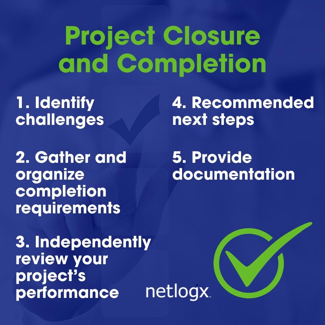 Project Closure and Completion graphic