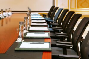 empty conference table